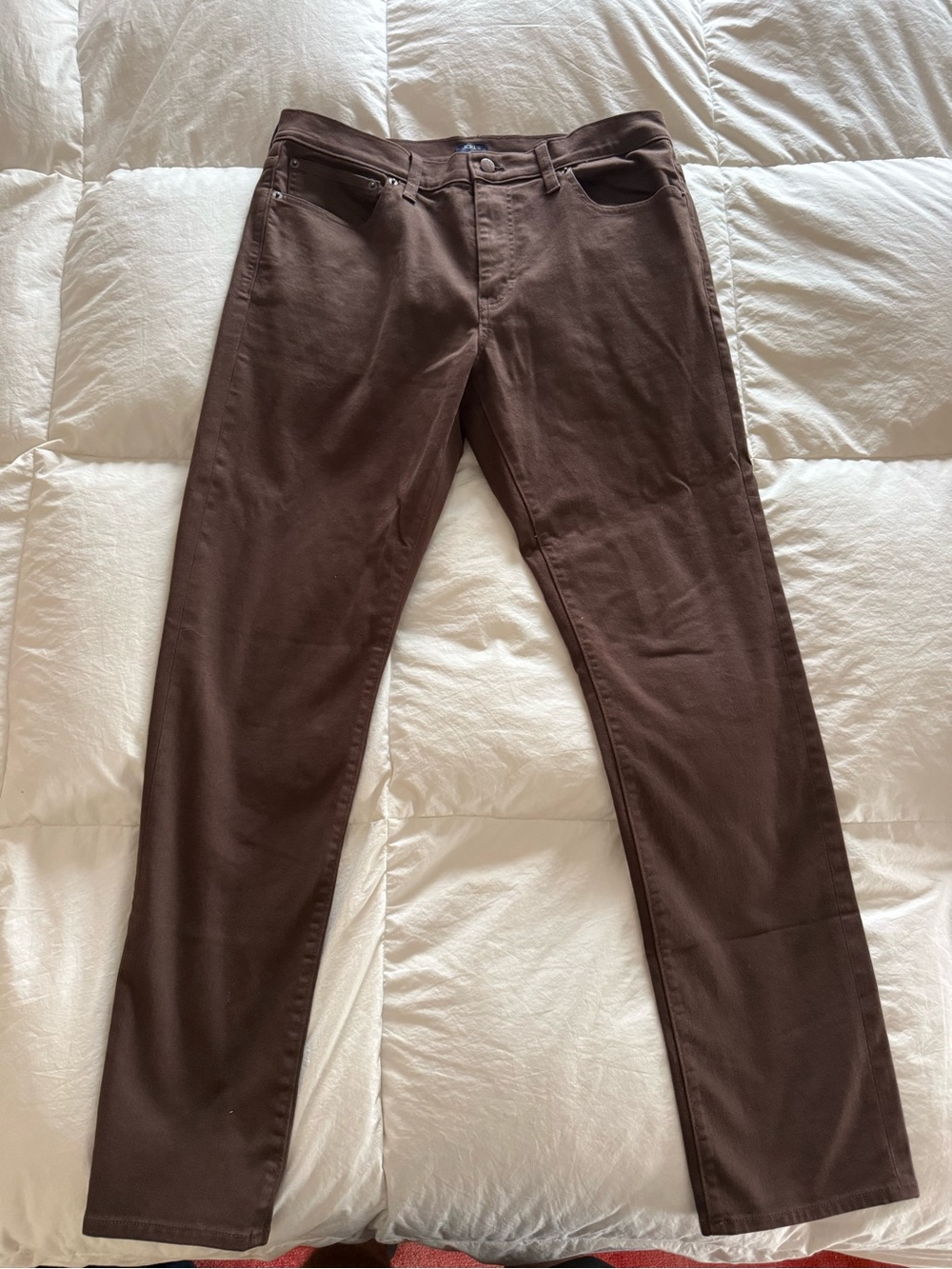 J. Crew Men's Straight-Leg Jeans in Dark Brown